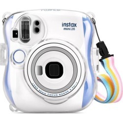For Fujifilm Instax Mini 25 26 Instant Camera Clear Case Crystal Hard PVC Cover