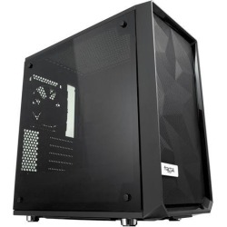 Fractal Design Meshify C Mini Black Micro ATX High-Airflow Compact Tinted Tempered Glass Window Mid Tower Computer Case