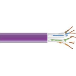 Black Box EYN864A-PB-1000 1000-Ft Violet Cat6 Solid Cable 550Mhz Utp Cmr Pull Box