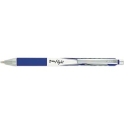 Zebra Pen Z-Grip Flight Retractable Pen Bold Pen Point Type - 1.2 mm Pen Point Size - Blue Ink