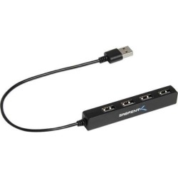 Sabrent HB-MCRM Sabrent 4-Port USB 2.0 Hub - USB - External - 4 USB Port(s) - 4 USB 2.0 Port(s) - PC, Mac, Linux