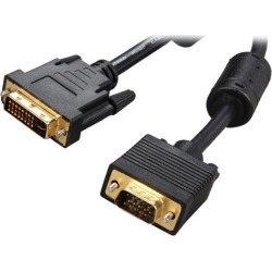 Rosewill RCDV-11008 Black DVI-I Male to VGA Male Male to Male DVI-I Male to VGA Male Cable