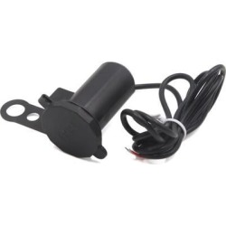 Motorcycle Waterproof USB Charger Socket Power Adapter Black for Mobile Phone