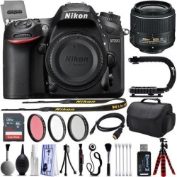 Nikon D7200 24.2MP 1080P DSLR Camera w/ 3.2' LCD - Wi-Fi & GPS Ready + Built in Flash - 6 fps + Nikon 18-55mm VR II Lens - 32GB - 25PC Kit