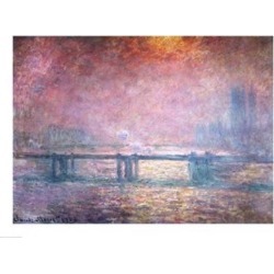 Posterazzi BALXIR57634LARGE The Thames at Charing Cross 1903 Poster Print by Claude Monet - 36 x 24 in. - Large