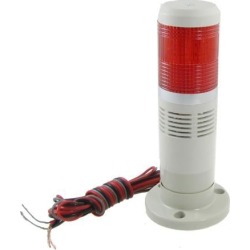 Industrial 24V AC/DC Safety Red LED Flash Signal Tower Light Warning Stack Lamp