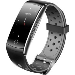 0.96 Inch IPS LCD Screen Smart Watch Blood Pressure Heart Rate Monitor Sports Fitness Tracker black