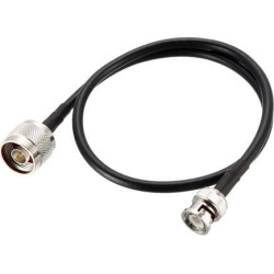 N Male to BNC Male Coax Cable Low Loss RG58 Coaxial Cable for Ham Radio 20 Inch