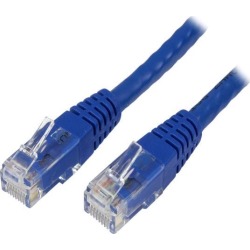 StarTech.com C6PATCH3BL Cat6 Ethernet Cable - 3 ft - Blue - Patch Cable - Molded Cat6 Cable - Short Network Cable - Ethernet Cord - Cat 6 Cable - 3ft