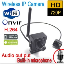 Wireless Wifi 720P 1.0MP Security CCTV IP Camera Mini Spy P2P Onvif 3.7mm Pinhole Len surveillance system
