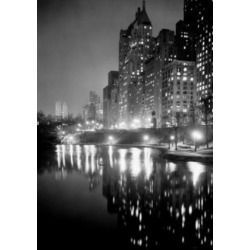 Posterazzi SAL255422519 USA New York City Night Scene at Central Park Poster Print - 18 x 24 in.