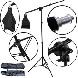 BlueDot Studio Photo Overhead Boom Light Stand 7 Stand Boom Arm 30-55' Arm NEW!