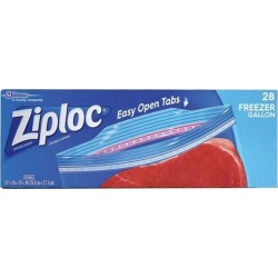 Ziploc Freezer Bag 28 pk Clear