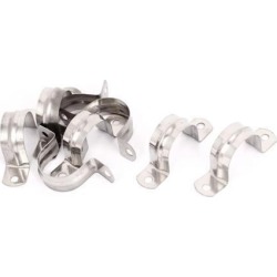 8pcs 2-Hole Rigid Conduit Pipe Straps Clips Clamps for 35mm Dia Tube