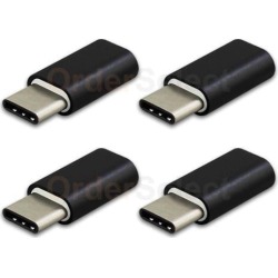 4X Micro USB F to USB Type-C M OTG Adapter for Phone Samsung S8 S8+ Plus Note 8