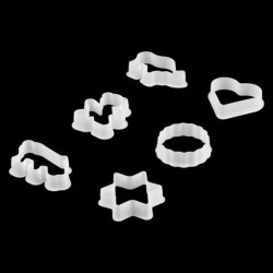 Home Kitchen Plastic Cake Biscuit Cookie Cutter Making Tool Mold Mould 6 in 1