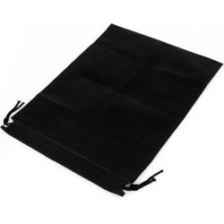 Unique Bargains Drawstring Cinch Sack Rectangular Bags Holder 50cm x 40cm Black