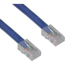 Cable Wholesale Cat 6 Blue Ethernet Patch Cable, Bootless, 10 Foot