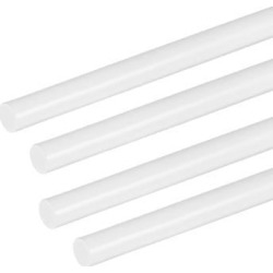 5/32×20 inch ABS Plastic Round Bar Rod for Architectural Model Making DIY White 4pcs