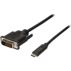 StarTech.com CDP2DVIMM1MB 3.3 ft / 1 m USB-C to DVI Cable - USB Type-C Video Adapter Cable - 1920 x 1200 - Black (CDP2DVIMM1MB)