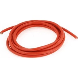 Unique Bargains Spare Part 2 Meter 10AWG High Temperature Resistant Red Silicone Wires