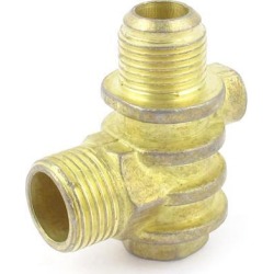 20 x 18 x 9mm Thread Air Compressor Fittings Metal Check Valve