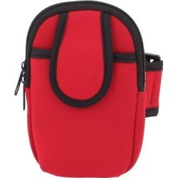 Unique Bargains Outdoor Loop Movement Run Zipper Poke Mobile phone Arm Wrist Bag