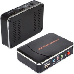 Newesst HD Game Video Capture 1080P HDMI Portable Game Video YPBPR Recorder US/EU/UK/AU Adapter Plug for Game Lovers