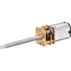 DC 6V 280RPM Gear Motor N20 Speed Reduction Gear DC Motor with M3x34mm Lead Screw Thread Shaft for Electronic Toys Mechanical Arms