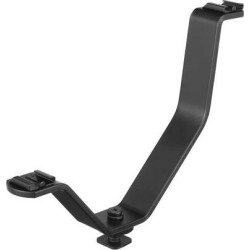 Global Bargains Double Mounting V-Shape Flash Shoe Bracket Studio Holder 120mmx90mm Black