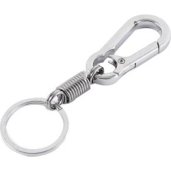Metal Swivel Lobster Clasp Clip Split Keyring Keychain Key Holder 3cm Ring Dia
