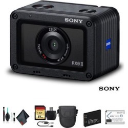 Sony Cyber-shot DSC-RX0 II Camera DSC-RX0M2 With Soft Bag, Additional Battery, 64GB Memory Card, Card Reader, Plus Essential Accessories