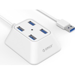 ORICO High Speed 4 Port USB3.0 HUB Splitter Micro USB Power Port for Apple Macbook Air Laptop Accessories PC USB HUB