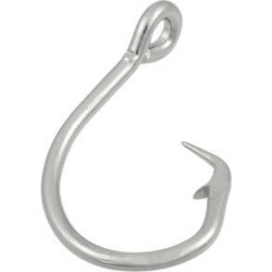 Unique Bargains Unique Bargains Fishing Tackle 3mm Dia Shank Metal Eyelet Barb Circle Fish Hook