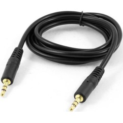 Unique Bargains 55' Long Black Flexible 3.5mm Jack Audio Extension Cable Cord Male to Male