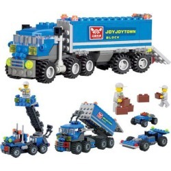 163 Pieces Plastic Building Blocks Kids Child Educational Toys for Children Dumper Truck DIY Toy