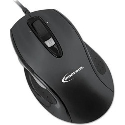 Full-Size Wired Optical Mouse USB Black