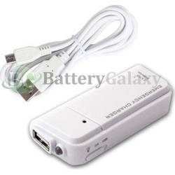 HOT! Portable Battery 2AA Charger+6FT Micro USB Cable for Android Cell Phone NEW