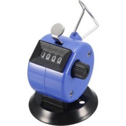 Hand Tally Counter 4 Digit Number Plastic Mechanical Counter Hand Held Mini Clicker Digital Pitch Counter Random Color