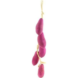Unique Bargains Artificial Hanging Purple Sweet Potato Yam String Decorative Fake Vegetable