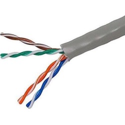 Monoprice Cat5e Ethernet Bulk Cable - Network Internet Cord - Solid, 350Mhz, UTP, CMR, Riser Rated, Pure Bare Copper Wire, 24AWG, No Logo, 1000ft.