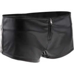PU Leather Booty Shorts for Women XL