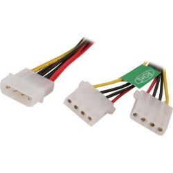 Athena Power CABLE-YPHD 8 in. Molex Y Splitter Power Cable