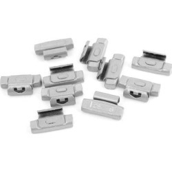 Unique Bargains 10pcs Silver Tone 25g Clip Tyre Wheel Balancing Weights for Auto Car