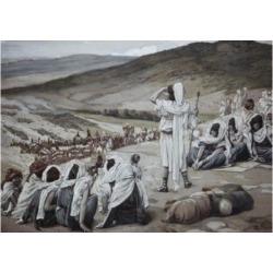 Posterazzi SAL9999950 Jacob Sees Esau Coming to Meet Him James Tissot 1836-1902 French Jewish Museum New York USA Poster Print - 18 x 24 in.