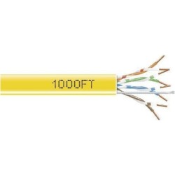 Black Box Gigabase 350 Cat.5e Bulk Utp Cable - Bare Wire - Bare Wire - 1000ft - Yellow (eyn855a-pb-1000 25)