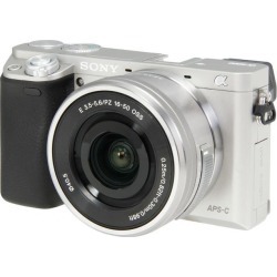 SONY Alpha a6000 ILCE-6000L/S Silver Mirrorless Interchangeable-lens Camera w/ 16-50mm lens