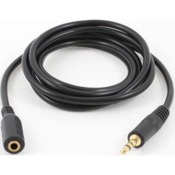 Unique Bargains 58' Long Black Flexible 3.5mm Jack Audio Extension Cable Cord Male to Female