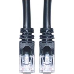 Cable Wholesale Cat 5e Ethernet Patch Cable, Snagless / Molded Boot, 2 foot - Black
