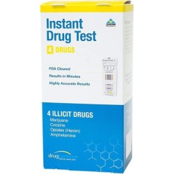 DrugConfirm 4 Panel Instant Drug Test - AMP / COC / OPI / THC